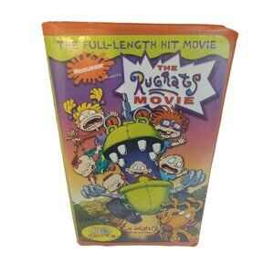 VHS Tape Nickelodeon The Rugrats Movie Bonus Cat Dog Full Length Rated G 1988